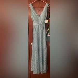 Baby blue sequin Windsor floor length prom/homecoming dress new with tags